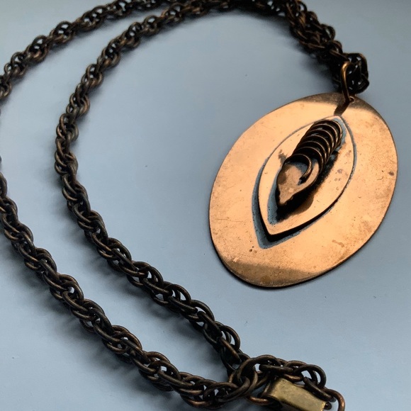 Vintage Copper Modernist Abstract Minimalist Set - Picture 3 of 9